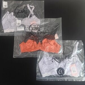 3x Cake Lingerie Soft-Cup Maternity Nursing Bundle Melba Non-Wire Bra 32D